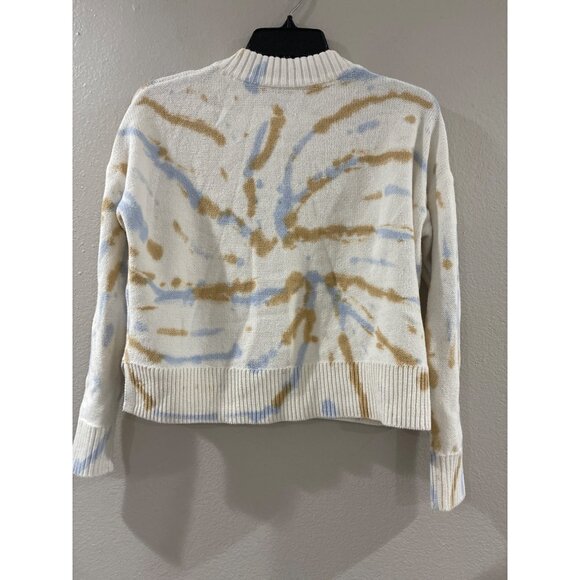 Madewell Tie-Dye Broadway Button Down Crewneck Women Cardigan Sweater size XXS - Picture 3 of 9